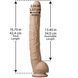 Фалоімітатор Doc Johnson Dick Rambone Cock White (в ПЕ пакеті!), Діаметр 6 см, довжина 42 см, ПВХ SO4556 фото 6