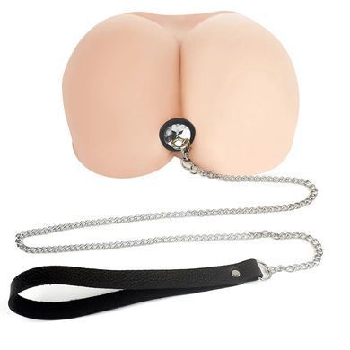Силиконовая анальная пробка Art of Sex Silicone Anal Plug with Leash size S с поводком Black SO6179 фото