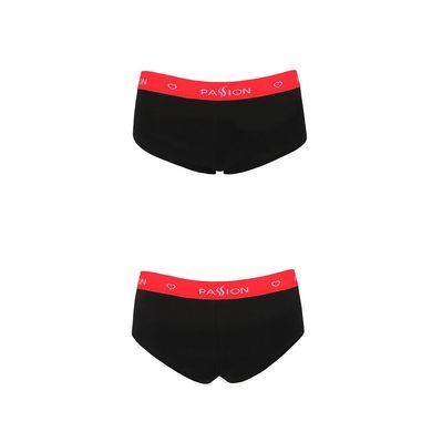 Трусики-шортики Passion PS003 PANTIES black, size M SO4208 фото