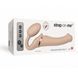 Безремневой страпон с вибрацией Strap-On-Me Vibrating Flesh M, диаметр 3,3см, пульт ДУ, регулируемый SO3355 фото 5