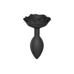 Силіконова анальна пробка Love To Love OPEN ROSES L SIZE - BLACK ONYX SO5983 фото