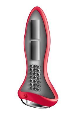 Анальная смарт вибропробка с жемчужным массажем Satisfyer Rotator Plug 1+ Red SO6277 фото