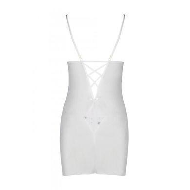 Сорочка с вырезами на груди + стринги LOVELIA CHEMISE white S/M - Passion SO4763 фото