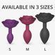Силіконова анальна пробка Love To Love OPEN ROSES L SIZE - BLACK ONYX SO5983 фото 7