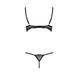 Комплект белья VALERY SET OpenBra black XXL/XXXL - Passion Exclusive: стрэпы: трусики, открытый лиф PS25106 фото 6