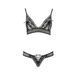 Комплект білизни ERZA SET black XXL/XXXL - Passion: ліф і трусики PS26012 фото 3