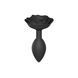 Силіконова анальна пробка Love To Love OPEN ROSES L SIZE - BLACK ONYX SO5983 фото 1