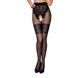 Колготки с открытым доступом, ажурные трусики и подвязки TIOPEN 013 black 1/2 (20/40 den) &mdash; Passion SO5816 фото 1