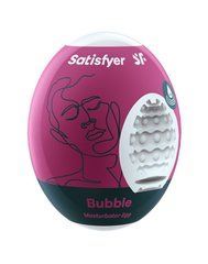 Самозмащувальний мастурбатор-яйце Satisfyer Masturbator Egg Single Bubble, одноразовий, не вимагає з SO5521 фото