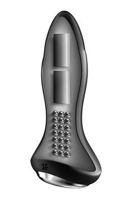 Анальная смарт вибропробка с жемчужным массажем Satisfyer Rotator Plug 1+ Black SO6278 фото