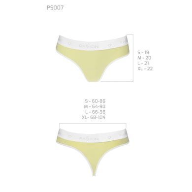 Спортивні трусики-стрінги Passion PS007 PANTIES yellow, size M SO4260 фото