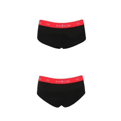 Трусики-шортики Passion PS003 PANTIES black, size XL SO4210 фото