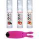 Набор из 3-х вкусов стимулирующего лубриканта Amoreane Med (3х10мл) и вибропули Adrien Lastic Pink SO3838 фото 1