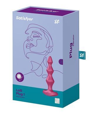 Анальный стимулятор-бусины с двумя моторами Satisfyer Lolli-Plug 1 (Berry) SO4925 фото