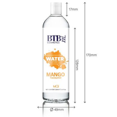Смазка на водной основе BTB FLAVORED MANGO с ароматом манго (250 мл) SO6570 фото
