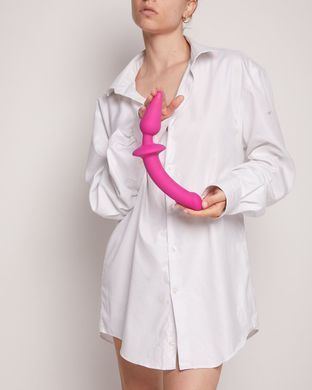 Анальная пробка с дилдо Strap-On-Me SWITCH PLUG-IN SEMI-REALISTIC DILDO FUCHSIA - L SO6829 фото