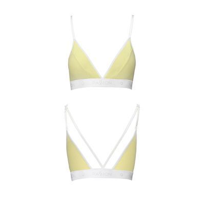 Спортивный топ с двойными бретелями Passion PS007 TOP yellow, size M SO4276 фото