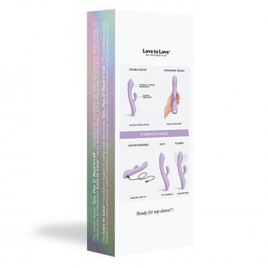 Вибратор-кролик с точечным массажем точки G - Love To Love Bunny&Clyde - Viva Mauve SO5535 фото