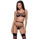 Бюстгальтер-стрепи MEGGY BRA black L/XL - Passion Exclusive PS27704 фото 1