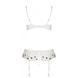 Сексуальный комплект с поясом для чулок LOVELIA SET white L/XL - Passion SO4780 фото 6