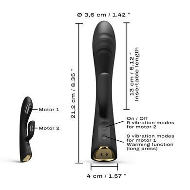 Вибратор-кролик Dorcel FLEXI RABBIT BLACK SO6816 фото