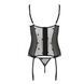 Корсет з підв'язками + стрінги LOVELIA CORSET black S/M - Passion SO4766 фото 6