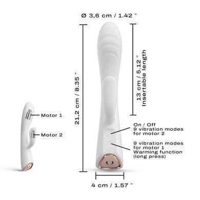 Вибратор-кролик Dorcel FLEXI RABBIT WHITE SO6817 фото