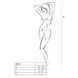 Бодистокинг Passion BS046 white, комбинезон с имитацией чулок PBS046W фото 4