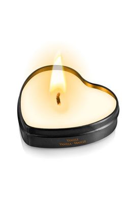 Массажная свеча сердечко Plaisirs Secrets Vanilla (35 мл) SO1865 фото