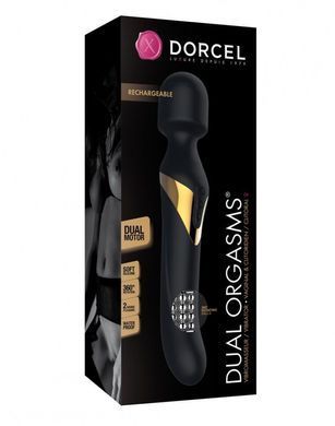 Вибромассажер 2-в-1 Dorcel Dual Orgasms Gold классический массажер и вибратор с жемчужным массажем SO2347 фото