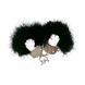 Наручники металлические Adrien Lastic Handcuffs Black с черной пушистой отделкой AD30329 фото 1