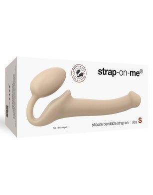 Безремневой страпон Strap-On-Me Flesh S, полностью регулируемый, диаметр 2,7см SO2349 фото