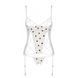 Корсет з підв'язками + стрінги LOVELIA CORSET white XXL/XXXL - Passion SO4770 фото 5