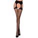Эротические колготки TIOPEN 004 nero 1/2 (fishnet 40 den) - Passion, имитация чулок и пояса PS24506 фото 1