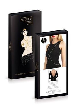 Сріблястий ланцюжок для бюста Bijoux Pour Toi &ndash; Elena Silver зі стразами SO5987 фото