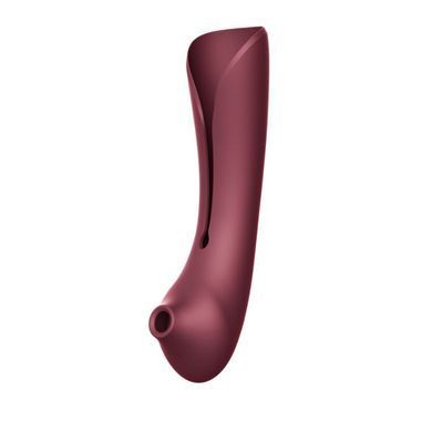 Смартвибратор 3в1 Zalo &mdash; Queen Wine Red, пульсирующая жемчужина и вакуум, кристалл Swarovski SO6662 фото