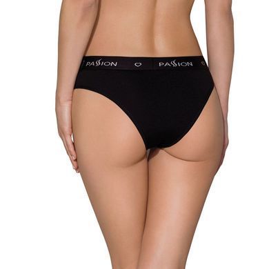 Трусики-сліпи з бавовни та еластаном Passion PS004 PANTIES black, size S SO4217 фото