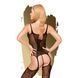 Бодистокинг с силуэтным рисунком и имитацией подвязок Penthouse - Miss Curvy Black S/L SO4388 фото 2