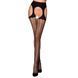 Эротические колготки TIOPEN 004 nero 3/4 (fishnet 40 den) - Passion, имитация чулок и пояса PS24507 фото 1