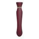 Смартвибратор 3в1 Zalo &mdash; Queen Wine Red, пульсирующая жемчужина и вакуум, кристалл Swarovski SO6662 фото 10
