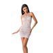 Бодистокинг Passion BS063 white, платье-сетка халтер PBS063W фото 1