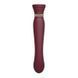 Смартвибратор 3в1 Zalo &mdash; Queen Wine Red, пульсирующая жемчужина и вакуум, кристалл Swarovski SO6662 фото 5