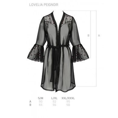 Повітряний пеньюар LOVELIA PEIGNOIR black S/M - Passion SO4772 фото