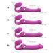 Безремневой вибрострапон с вакуумной стимуляцией Strap-On-Me MULTI ORGASM - M - FUCHSIA SO6822 фото 5