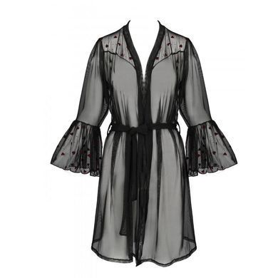 Повітряний пеньюар LOVELIA PEIGNOIR black XXL/XXXL - Passion SO4773 фото