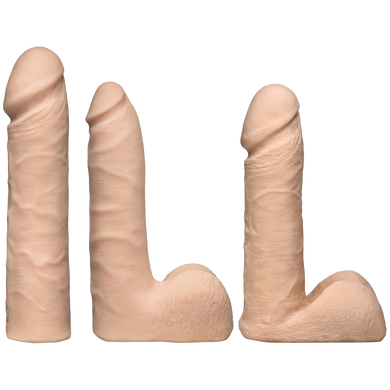 Набор для страпона Doc Johnson Vac-U-Lock Dual Density UltraSKYN Set, диаметр 3&times;4,5см SO1987 фото