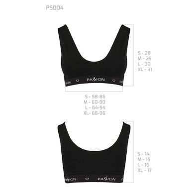 Спортивный топ с широкой резинкой Passion PS004 TOP black, size L SO4219 фото