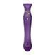 Смартвибратор 3в1 Zalo &mdash; Queen Twilight Purple, пульсирующая жемчужина и вакуум, кристалл Swarovski SO6664 фото 8