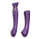 Смартвибратор 3в1 Zalo &mdash; Queen Twilight Purple, пульсирующая жемчужина и вакуум, кристалл Swarovski SO6664 фото 1