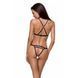 Трусики стрінги з стреп KELIS THONG black S/M - Passion Exclusive PS27505 фото 2